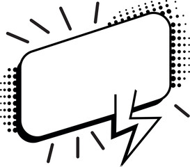 Comic speech bubbles illustration design