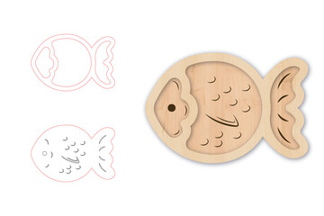 Children Platter laser cut