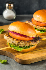 Homemade Healthy Grilled Chicken Breast Sandwich