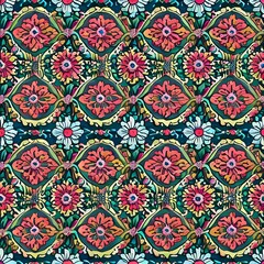 64 Bohemian Patterns: A free-spirited and eclectic background featuring bohemian patterns in vibrant and colorful tones that create a playful and artistic look4, Generative AI