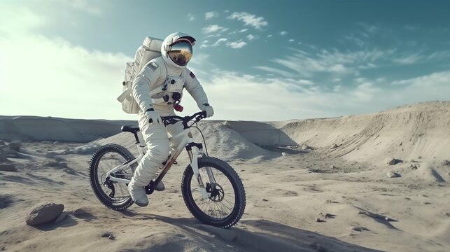 Spaceman on the Bicycle