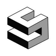 3d cube icons. Vector contrast cube pattern background. Carpentry detail. Flat. EPS10