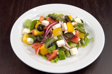 Wealth of vegetables on the plate