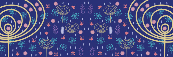 abstract blue background with circles