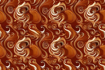 Chocolate swirl pattern, a mesmerizing pattern based on swirling chocolate