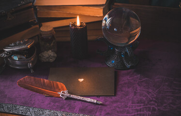 Fortune telling and magic rite for a love, attracting husband, partner or relationship  