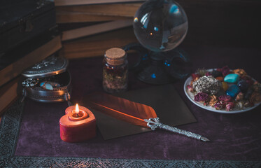 Fortune telling and magic rite for a love, attracting husband, partner or relationship  