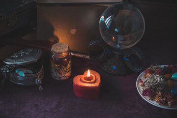Fortune telling and magic rite for a love, attracting husband, partner or relationship  