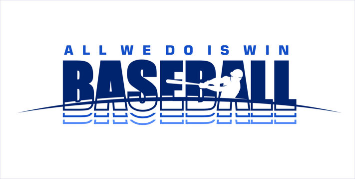 Baseball team design isolated on white background. School spirit shirts sport fan emblem. For print or cut (Cricut, Silhouette). 
 