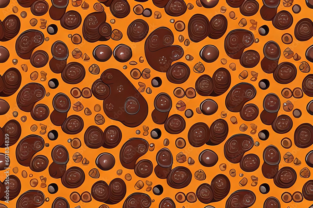 Poster chocolate chips pattern, a pattern based on the small but mighty chocolate chip
