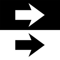 black and white next icon, arrow icon