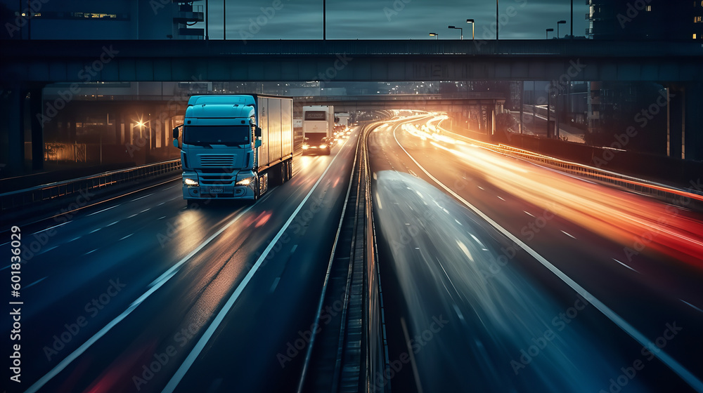 Wall mural traffic on the highway