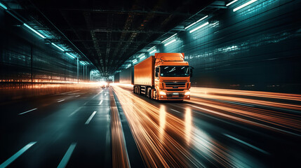 Fototapeta premium fast moving car