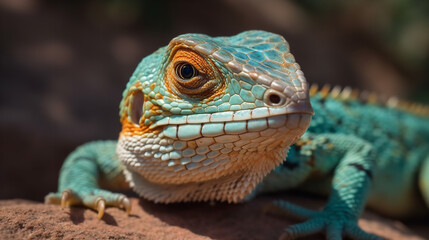 Obraz premium iguana on a tree