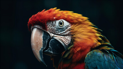 Obraz premium red and yellow macaw