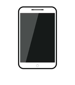 Smart phone vector illustrator .A smartphone is a portable computer device .Audio recording, Front cameras vector design