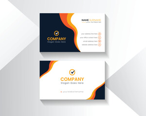 Modern creative business card and name card horizontal simple clean template vector design, Double-sided creative business card template. 