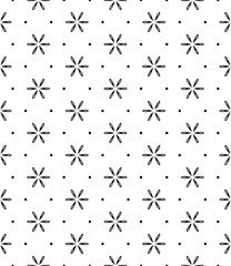 Black and white seamless abstract pattern. Background and backdrop. Grayscale ornamental design. Mosaic ornaments. Vector graphic illustration. EPS10.