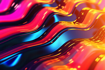 Fototapeta premium Abstract background texture of liquid flow, close-up. Liquid waves. 