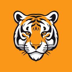 Bengal Tiger Head Logo Vector
