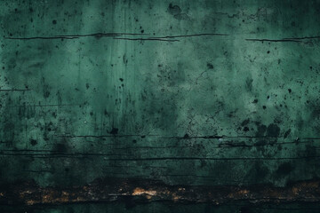 Dark dirty surface black and green grunge background, wallpaper.