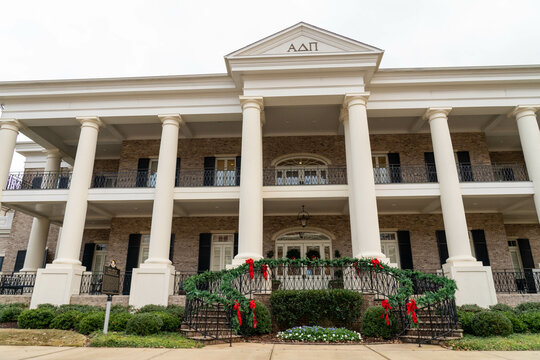The Alpha Delta Pi sorority house on the campus of the University of Alabama.