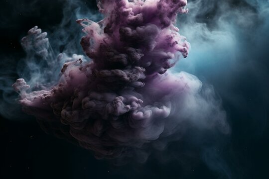 Interstellar gas and dust forming a cosmic cloud. Generative AI