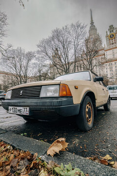 Moskvich 2141 Aleko made in USSR 1980s front wheel drive car