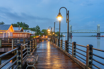 Wilmington, North Carolina, USA at the Riverwalk