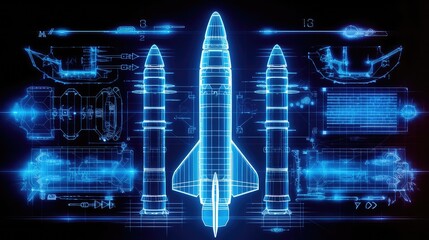 Artist imagination and creative concept of Rocket launching blueprint  © AIPERA