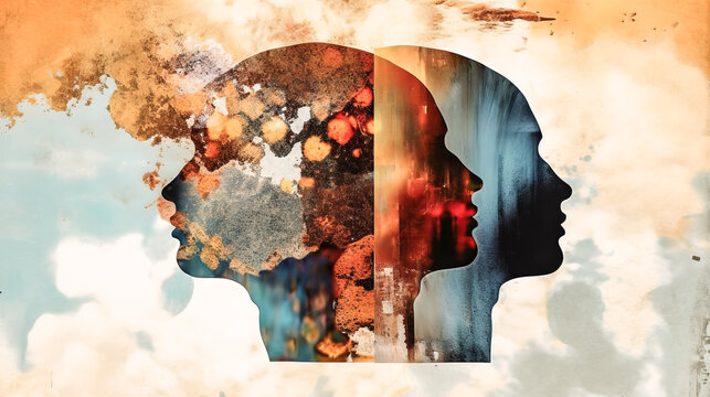 The surreal head abstract artwork was bizarrely composed of body parts - generative ai