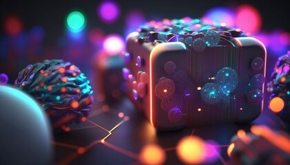 Global database and artificial intelligence.Generative AI.