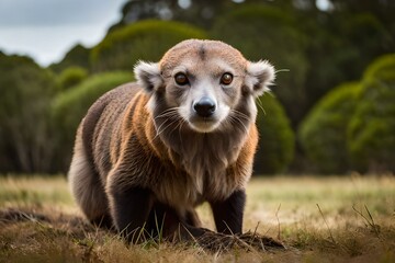 brown bear cub in the grass