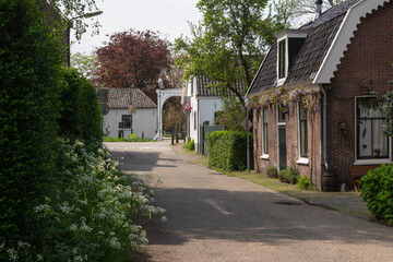 Street in the picturesque rural village of Loenersloot.