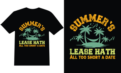 My new "Summer" T-shirt design Vector.
