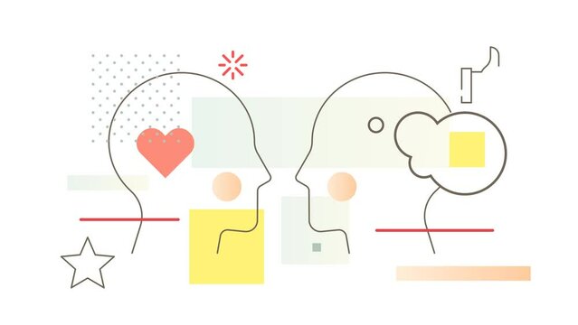Design Empathy - Empathetic Concern - Animated Illustration as MP4 File