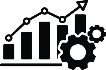 seo web marketing analytics icon marketing data analysis symbol