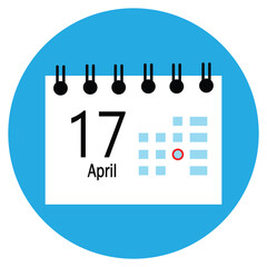 17 april icon with white background
