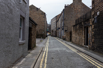 narrow street in town