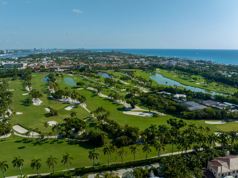 Aerial drone photo of the Everglades Golf Club and Resort