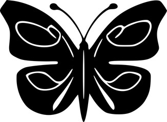 butterfly icon vector symbol design illustration