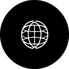 Earth icon vector symbol design illustration