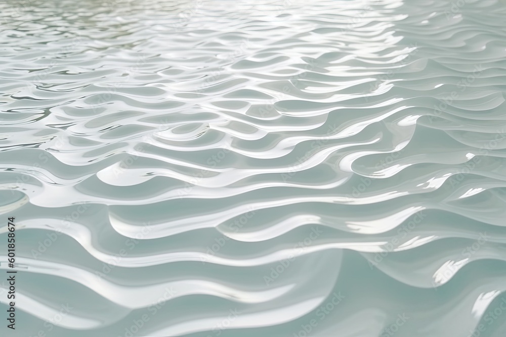 Poster serene lake with gentle ripples on the surface generative ai