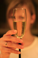 Blur of champagne
