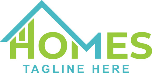 Logo for a home that says the logo