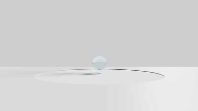 3D Render | Esfera de cristal 