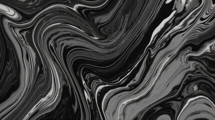 Black Marble ink texture acrylic painted waves texture background. Generative ai