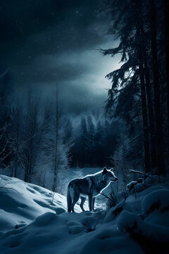 Wolf Howling At The Moon