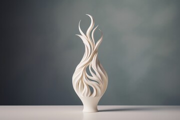 Elegant 3D Printed Vase Design for Home Decor, Generative AI