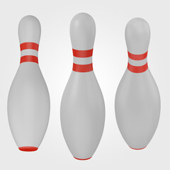 3d Bowling pin